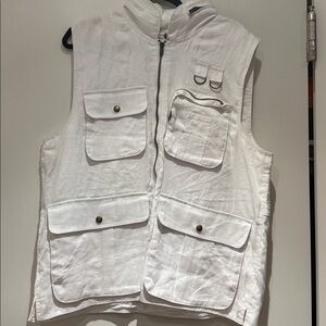 Banana Republic White Vest